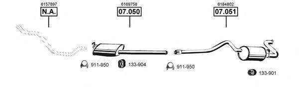 ASMET FO075115 Система випуску ОГ