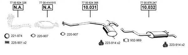 ASMET RE104305 Система випуску ОГ