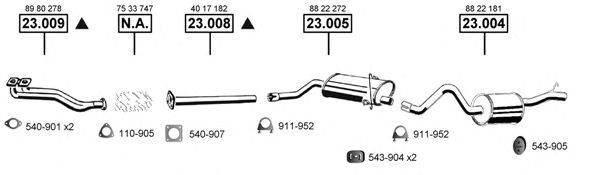 ASMET SA230880 Система випуску ОГ