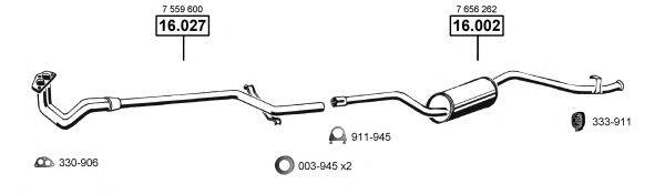 ASMET FI163620 Система випуску ОГ