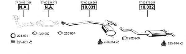 ASMET RE103975 Система випуску ОГ