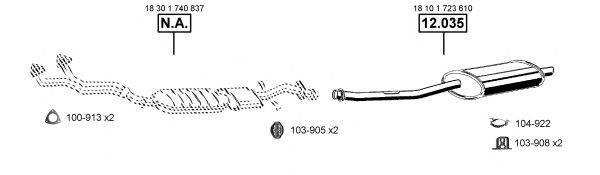 ASMET BM120960 Система випуску ОГ