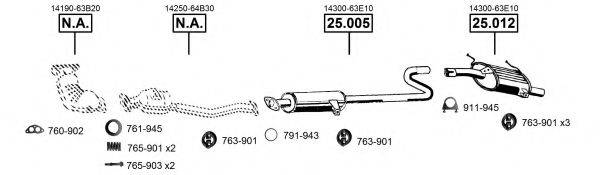 ASMET SU251590 Система випуску ОГ