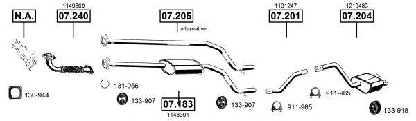 ASMET FO073940 Система випуску ОГ