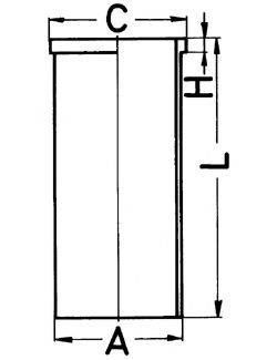 KOLBENSCHMIDT 89033190 Гільза циліндра