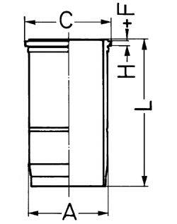 KOLBENSCHMIDT 89886110 Гільза циліндра