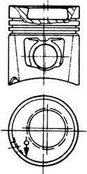 KOLBENSCHMIDT 91597600 Поршень