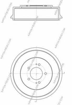 NPS H340I01 Гальмівний барабан