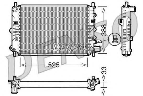 NPS DRM10025 Радіатор, охолодження двигуна