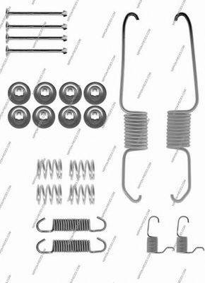 NPS T351A33 Комплектуючі, гальмівна колодка