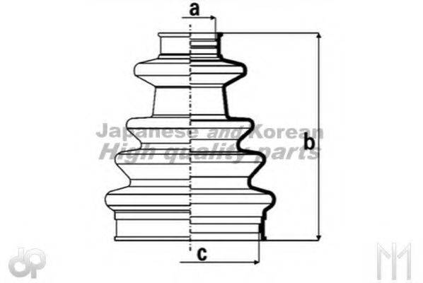 ASHUKI 08588103 Комплект пильника, приводний вал