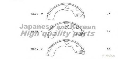 ASHUKI 10500403 Комплект гальмівних колодок