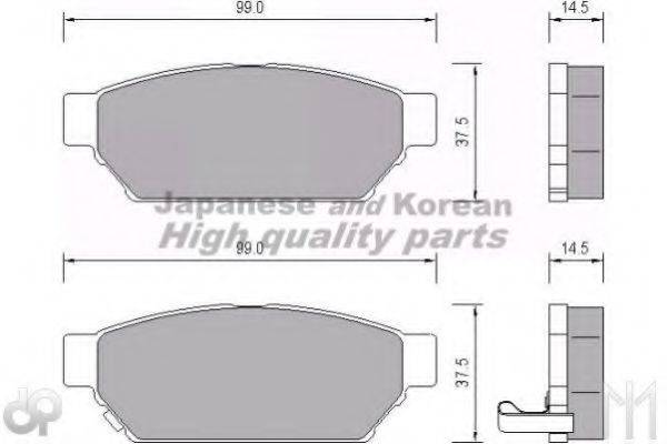 ASHUKI C01701A Комплект гальмівних колодок, дискове гальмо