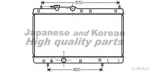 ASHUKI D55115 Радіатор, охолодження двигуна