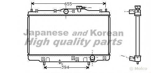 ASHUKI H55115 Радіатор, охолодження двигуна