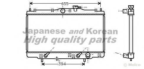 ASHUKI H55116 Радіатор, охолодження двигуна