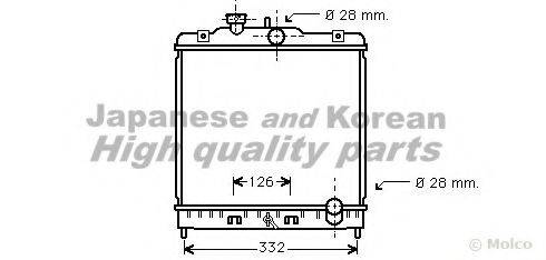 ASHUKI H55302 Радіатор, охолодження двигуна