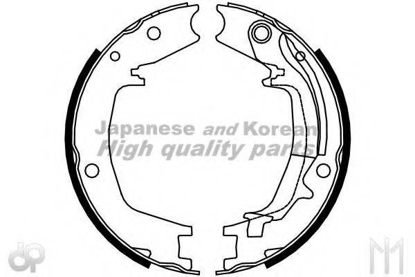 ASHUKI HRK13113 Комплект гальмівних колодок, стоянкова гальмівна система