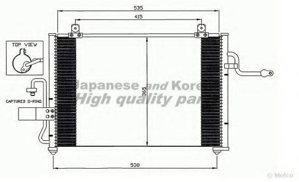 ASHUKI J03315 Конденсатор, кондиціонер