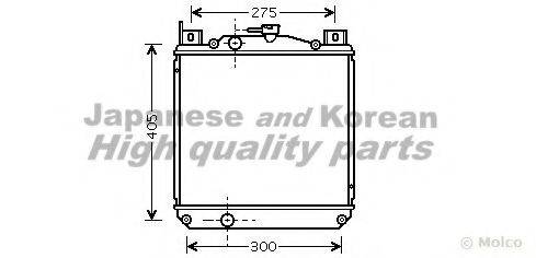 ASHUKI K45210 Радіатор, охолодження двигуна