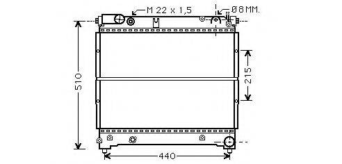 ASHUKI K45404 Радіатор, охолодження двигуна