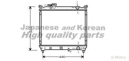 ASHUKI K45406 Радіатор, охолодження двигуна