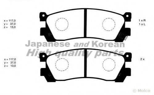 ASHUKI M07508 Комплект гальмівних колодок, дискове гальмо