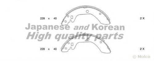 ASHUKI N01104 Комплект гальмівних колодок