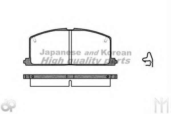 ASHUKI T11101R Комплект гальмівних колодок, дискове гальмо