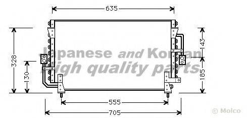 ASHUKI T55601 Конденсатор, кондиціонер