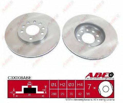 ABE C3X008ABE гальмівний диск