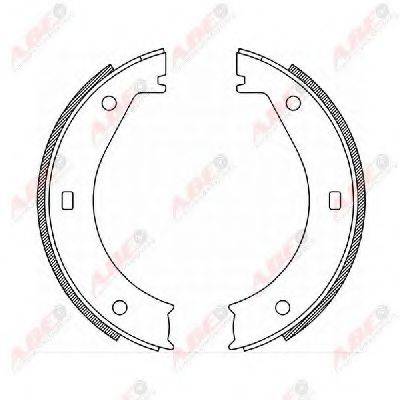 ABE CRB005ABE Комплект гальмівних колодок, стоянкова гальмівна система