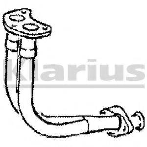 KLARIUS 110050 Труба вихлопного газу