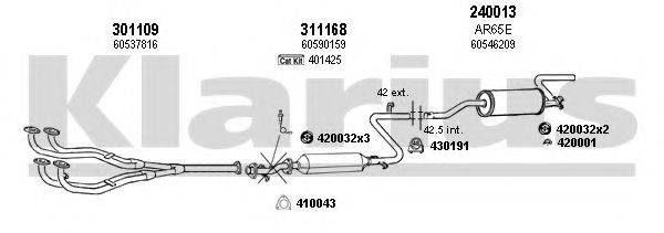KLARIUS 030160E Система випуску ОГ