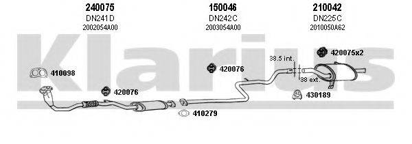 KLARIUS 270166E Система випуску ОГ