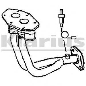 KLARIUS 301100 Труба вихлопного газу