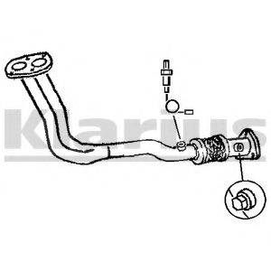 KLARIUS 301122 Труба вихлопного газу