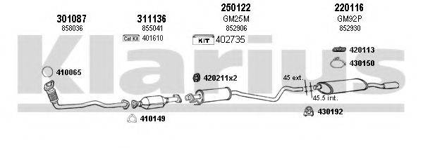KLARIUS 390657E Система випуску ОГ