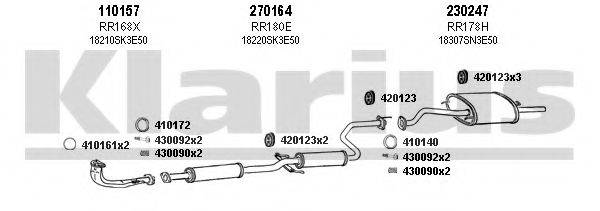 KLARIUS 420145E Система випуску ОГ
