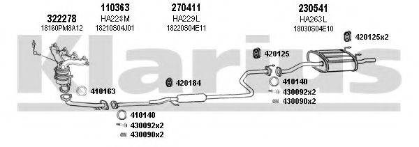KLARIUS 420158E Система випуску ОГ