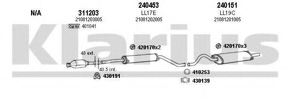 KLARIUS 490020E Система випуску ОГ