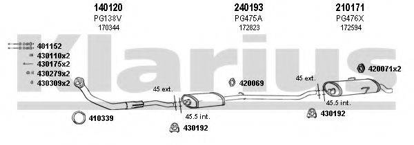 KLARIUS 630378E Система випуску ОГ