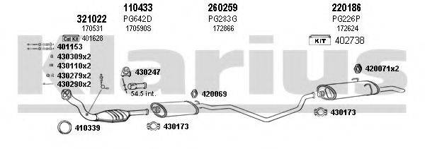 KLARIUS 630397E Система випуску ОГ