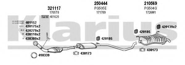KLARIUS 630457E Система випуску ОГ