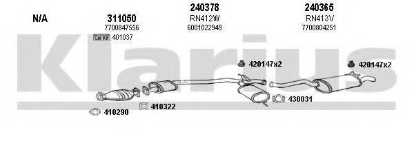 KLARIUS 720305E Система випуску ОГ