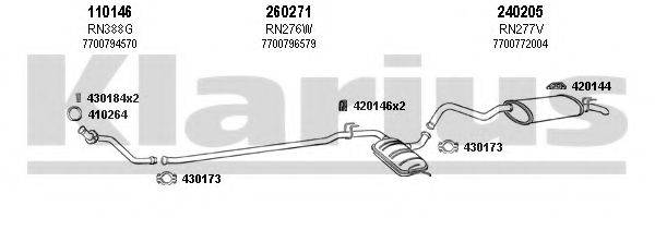 KLARIUS 720355E Система випуску ОГ