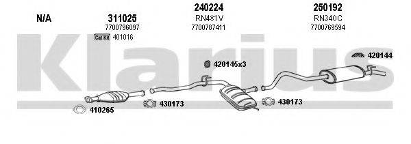 KLARIUS 720361E Система випуску ОГ