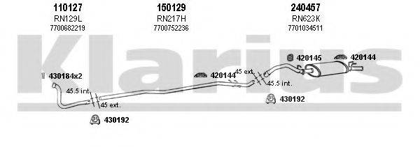 KLARIUS 720572E Система випуску ОГ