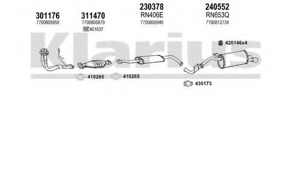 KLARIUS 720684E Система випуску ОГ