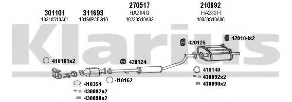 KLARIUS 420219E Система випуску ОГ